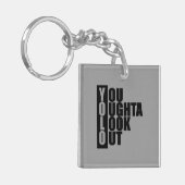 Verticaal vak YOLO Sleutelhanger (Voorkant Links)