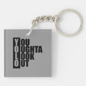 Verticaal vak YOLO Sleutelhanger (Achterkant)