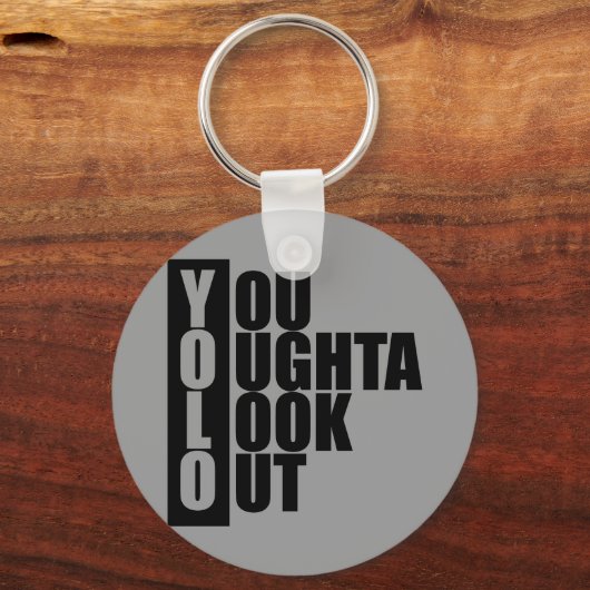 Verticaal vak YOLO Sleutelhanger (Voorkant)