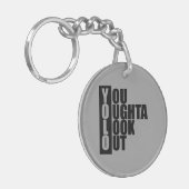 Verticaal vak YOLO Sleutelhanger (Voorkant Links)