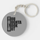 Verticaal vak YOLO Sleutelhanger (Achterkant)