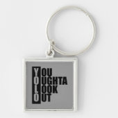 Verticaal vak YOLO Sleutelhanger (Voorkant)