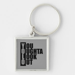 Verticaal vak YOLO Sleutelhanger