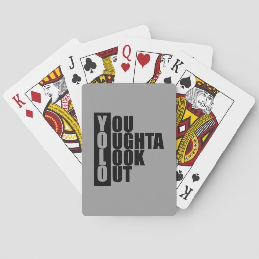 Verticaal vak YOLO Speelkaarten (Achterkant)