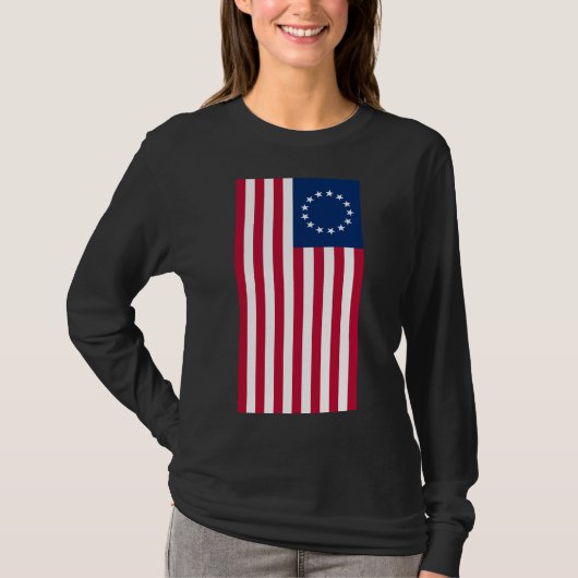 Verticaal verbeten Ross vlag T-shirt (Voorkant)