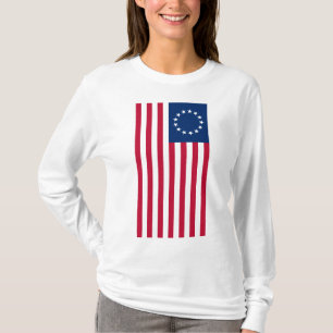 Verticaal verbeten Ross vlag T-shirt