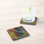 Verticaal verhard hout bier onderzetter (Rechterzijde)