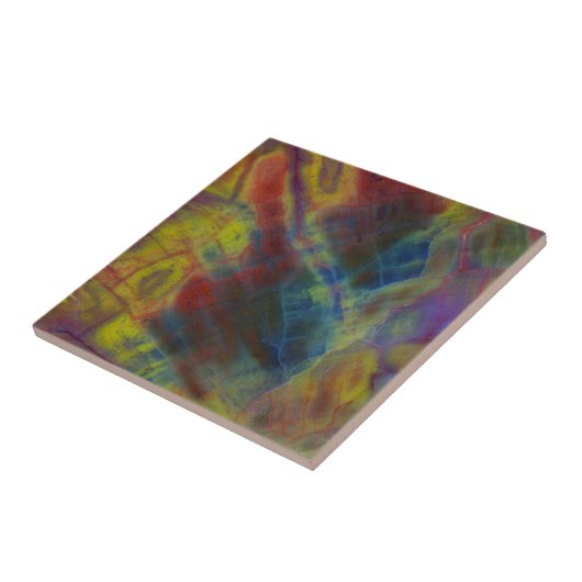 Verticaal verhard hout tegeltje (Zijkant)