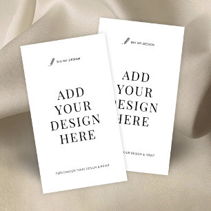 Verticaal Visitekaartje afdrukken Upload uw ontwer