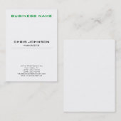 Verticaal Visitekaartje Chubby Charming Manager (Voorkant / Achterkant)