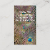 Verticaal Visitekaartje van de Peacock (Voorkant)