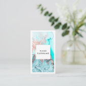Verticaal Visitekaartje voor artistieke Waterverf (Staand voorkant)