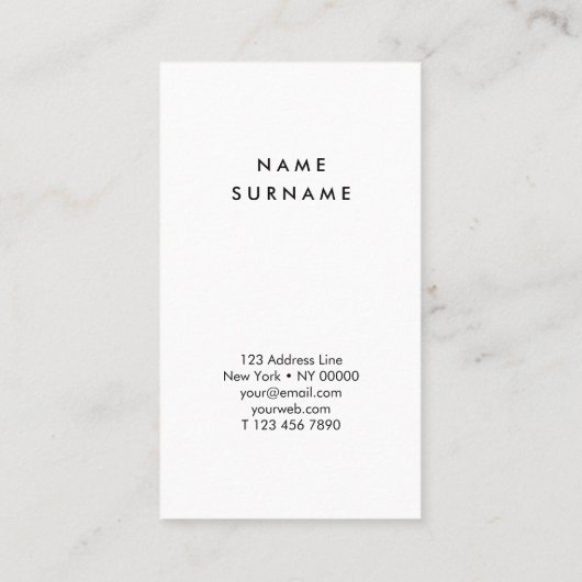 Verticaal Visitekaartje voor artistieke Waterverf (Achterkant)