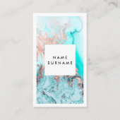 Verticaal Visitekaartje voor artistieke Waterverf (Voorkant)