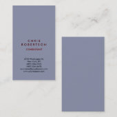 Verticaal Visitekaartje voor kleurconsultant voor (Voorkant / Achterkant)