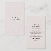 Verticaal Visitekaartje voor Professional Layout L (Voorkant / Achterkant)