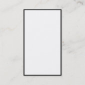 Verticaal vlak Eenvoudig zwart wit, geordend moder Visitekaartje (Achterkant)