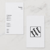 Verticaal vloeiend visitekaartje (Voorkant / Achterkant)