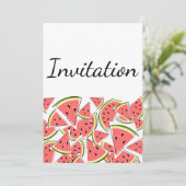 Verticaal watermeloen kaart (Staand voorkant)