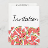 Verticaal watermeloen kaart (Voorkant / Achterkant)