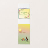 Verticaal Wenskaart met paasthema Kaart (Buitenkant ongevouwen)