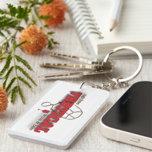 Verticaal | wijn en bier sleutelhanger (Voorkant Rechts)