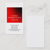 Verticaal wit rood streep consultant Visitekaartje (Voorkant / Achterkant)
