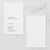 Verticaal-witterend consultant Klassiek Visitekaartje (Voorkant / Achterkant)