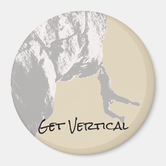 Verticaal worden - Beklim een rots Magneet (Voorkant)