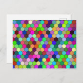 Verticaal zeshoeken Briefkaart (Voorkant / Achterkant)