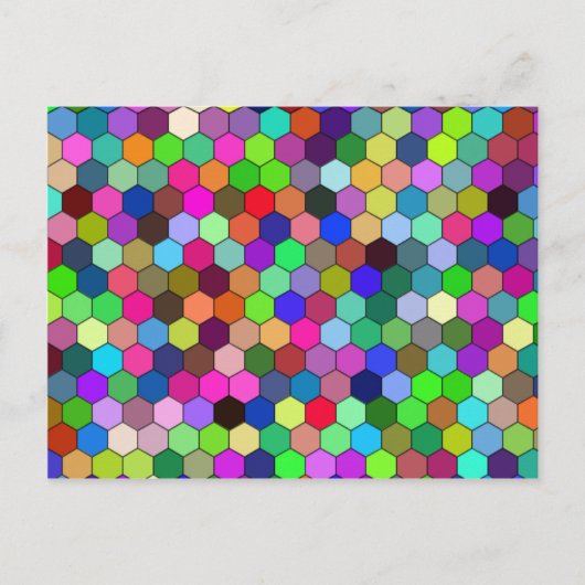 Verticaal zeshoeken Briefkaart (Voorkant)