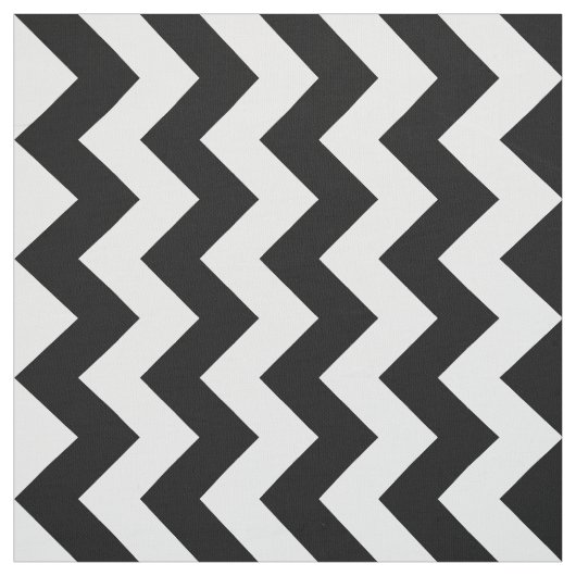 Verticaal zwart en wit Chevron Stripe Zigzag Stof (Swatch)