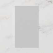 Verticaal zwart grijs Professional Trendy Visitekaartje (Achterkant)