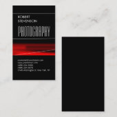 Verticaal zwart Patroon Trendy Visitekaartje (Voorkant / Achterkant)