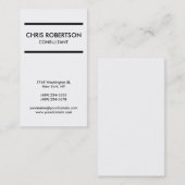 Verticaal zwart/wit Visitekaartje (Voorkant / Achterkant)