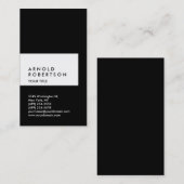 Verticaal zwart wit Visitekaartje (Voorkant / Achterkant)