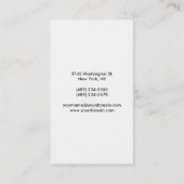 Verticaal zwart/wit Visitekaartje (Achterkant)