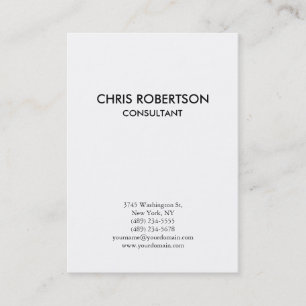 Verticaal zwart/wit Visitekaartje met zwart/wit ch