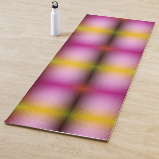 Vertical abstract patroon met verloopovergang yogamat (In situ)