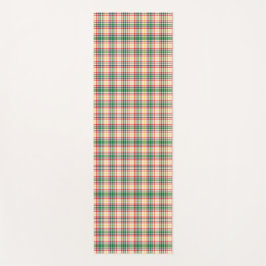 Vertical and horizontal plaid fabric samples  yogamat
