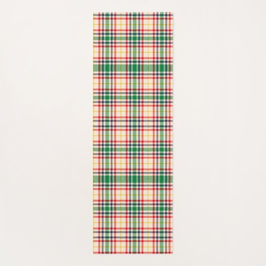 Vertical and horizontal plaid fabric samples  yogamat (Achterkant)
