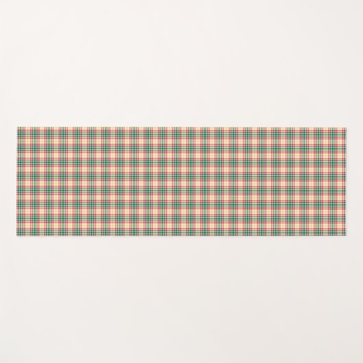 Vertical and horizontal plaid patterns on white yogamat (Voorkant (horizontaal))
