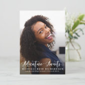 Vertical Avontuur Wacht Afstudeer Uitnodiging (Staand voorkant)