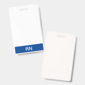 Vertical Badge (Voor- en achterkant)