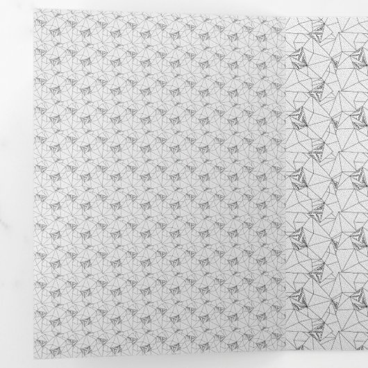 vertical Design One Hundred Two Drieluik Wenskaart (Binnenzijde eerst)