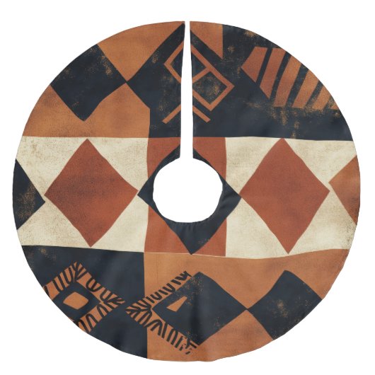 Vertical design with African elements Kerstboom Rok (Voorkant)