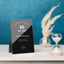 Vertical Employee years of service Recognition