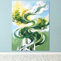 Vertical Forest Abstracte Kunst | Groene Architect