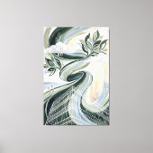Vertical Forest Abstracte Kunst, Groene Bouw Urban Canvas Afdruk (Voorkant)