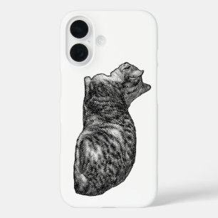 Vertical frame, tabby-rust iPhone 16 hoesje